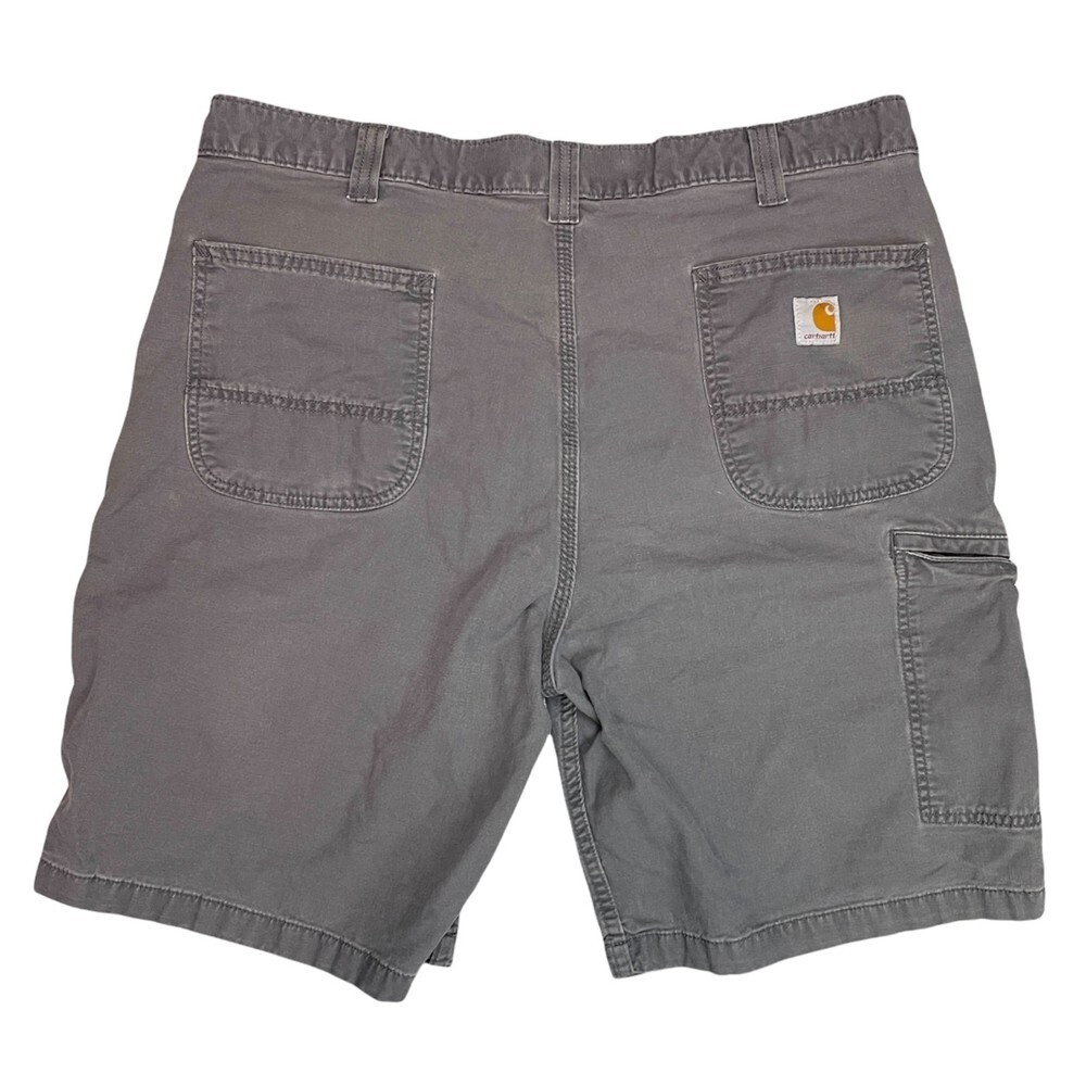 Men’s Carhartt Gray Canvas Shorts - Size 40 - Picture 2 of 4
